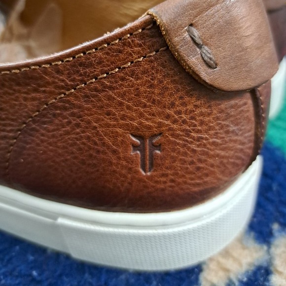 %Frye Shoes Men Size 10.5 M Brown Casual Sneaker Leather Style D5 main image 10